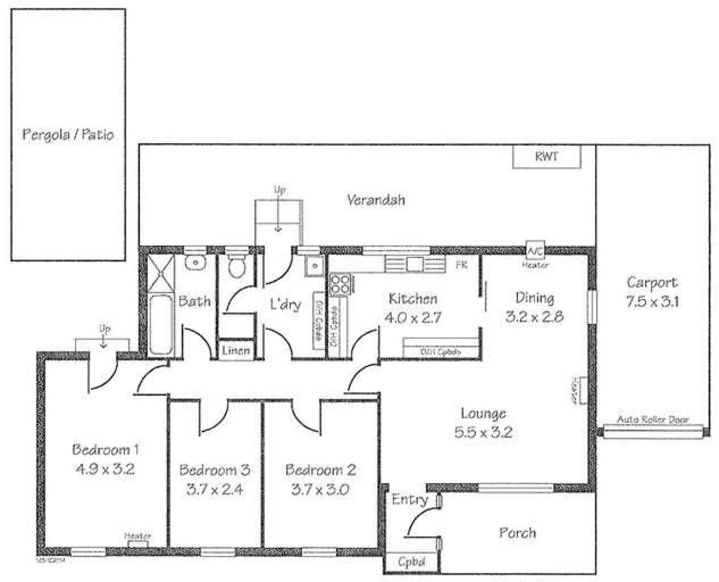 Floorplan of Homely house listing, 16 Crittenden Road, Smithfield Plains SA 5114