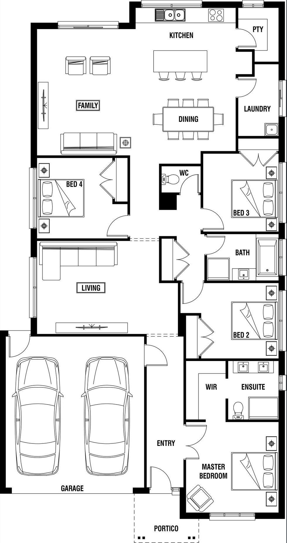 Floorplan of Homely house listing, 47 Trickett Drive, Truganina VIC 3029