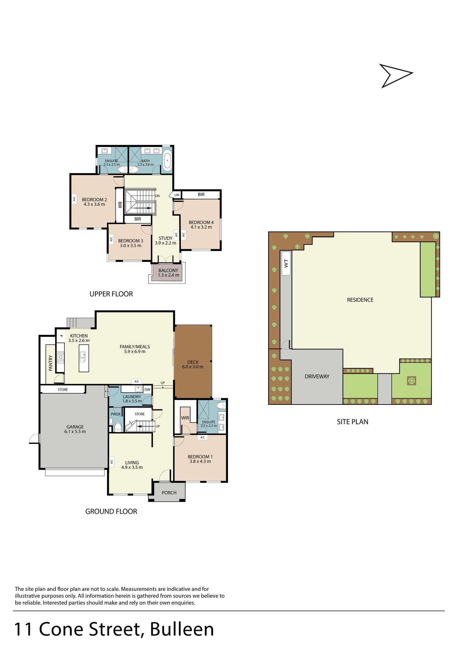 Floorplan of Homely house listing, 11 Cone Street, Bulleen VIC 3105