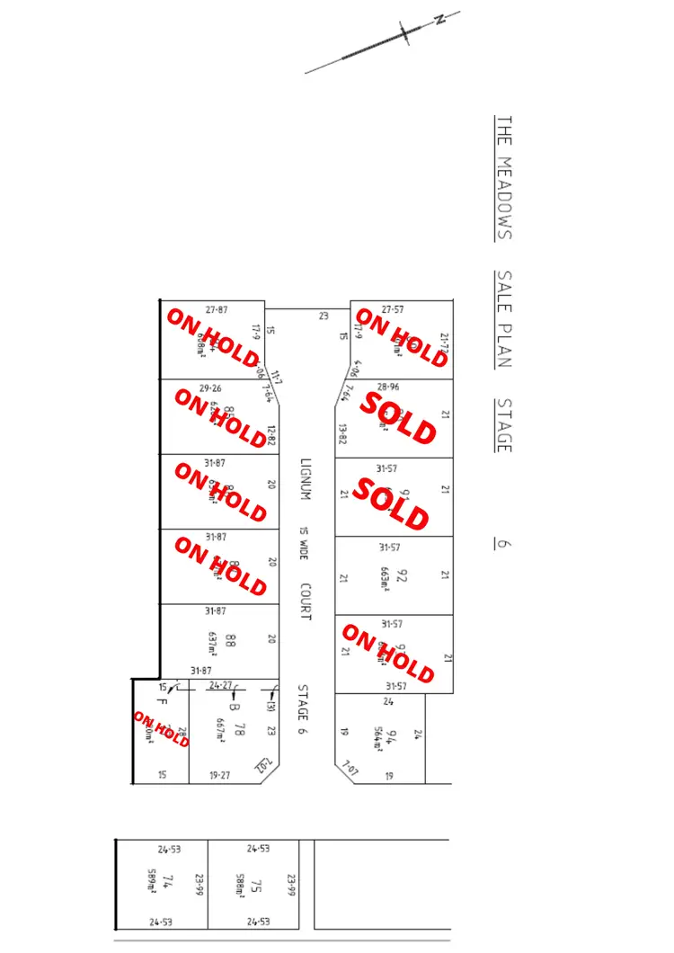 Floorplan of Homely land listing, LOT 77 LIGNUM COURT, Worrolong SA 5291