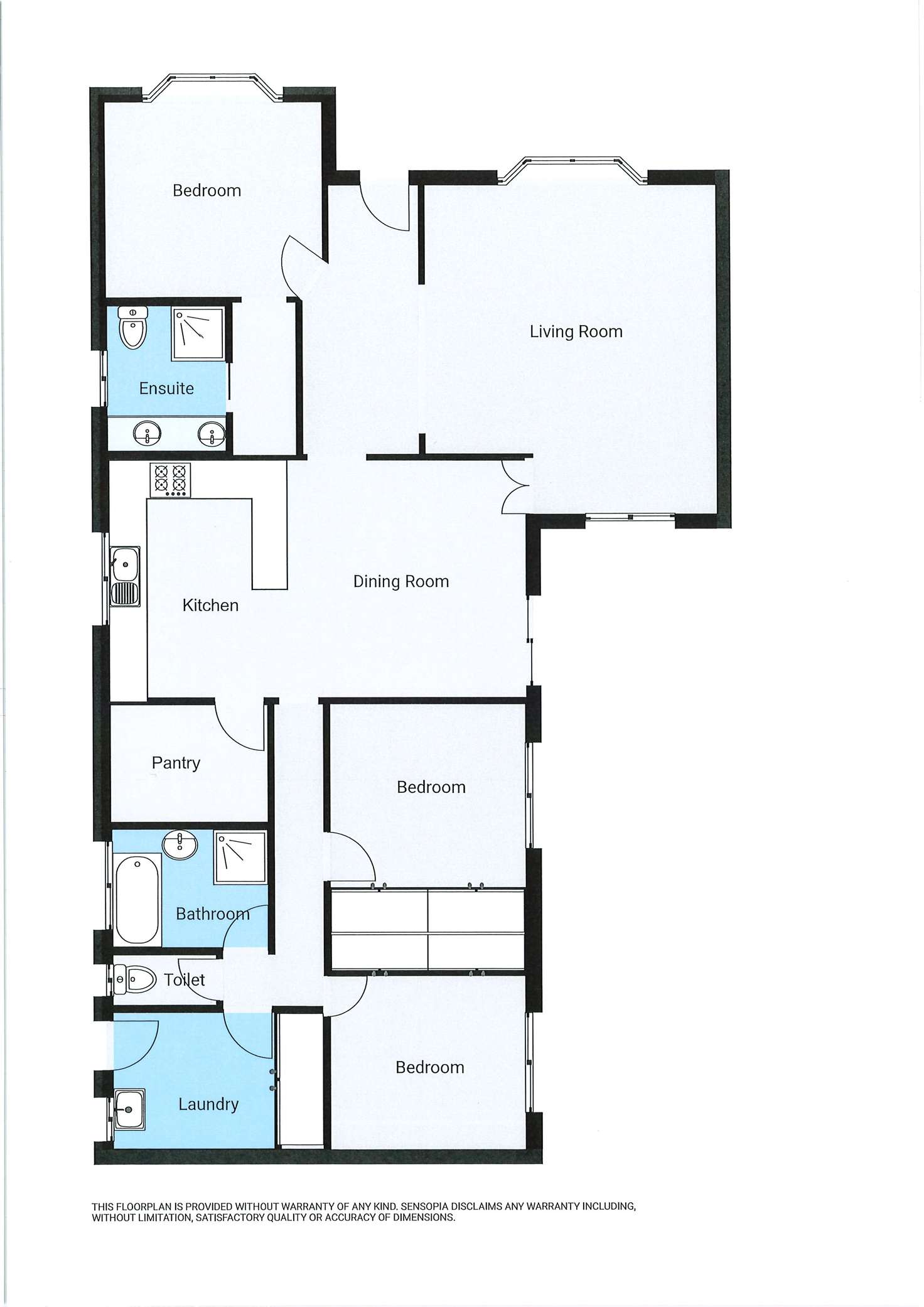 Floorplan of Homely house listing, 5 PINKERTON COURT, Wodonga VIC 3690