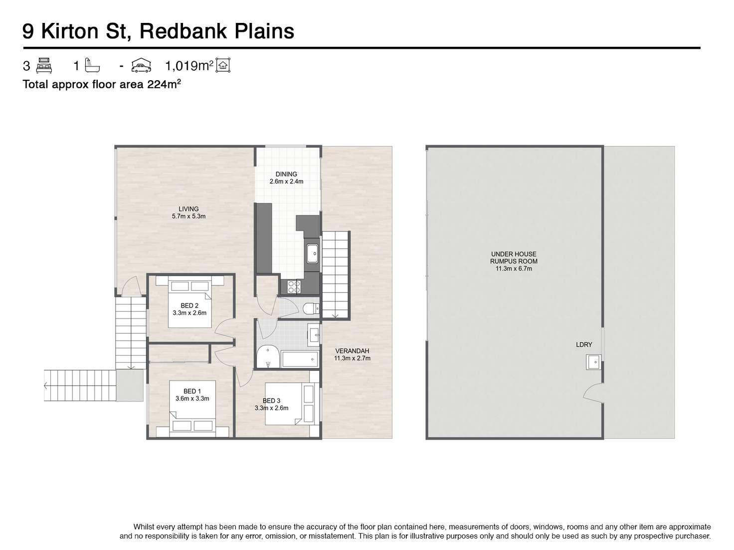 Floorplan of Homely house listing, 9 KIRTON STREET, Redbank Plains QLD 4301