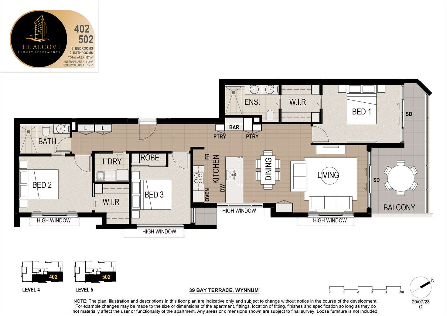 Floorplan of Homely apartment listing, 402/39 Bay Terrace, Wynnum QLD 4178