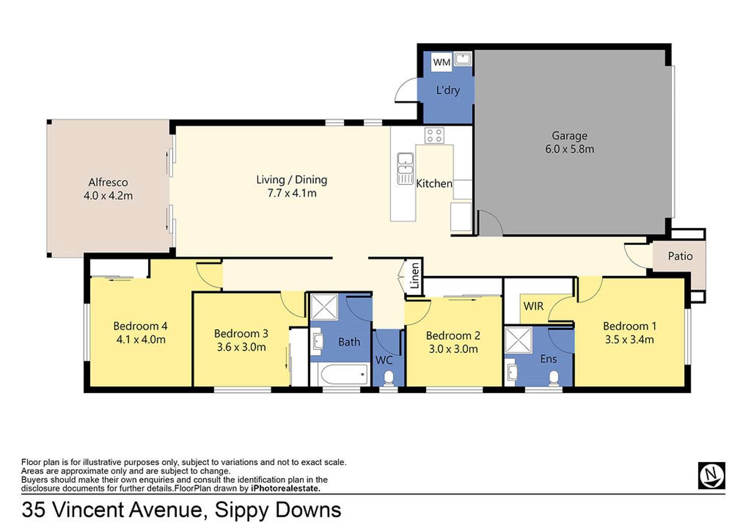 Floorplan of Homely house listing, 35 Vincent Avenue, Sippy Downs QLD 4556