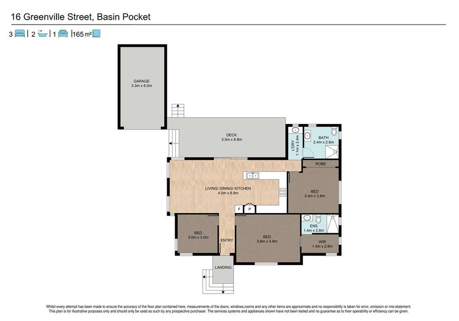Floorplan of Homely house listing, 16 Grenville Street, Basin Pocket QLD 4305