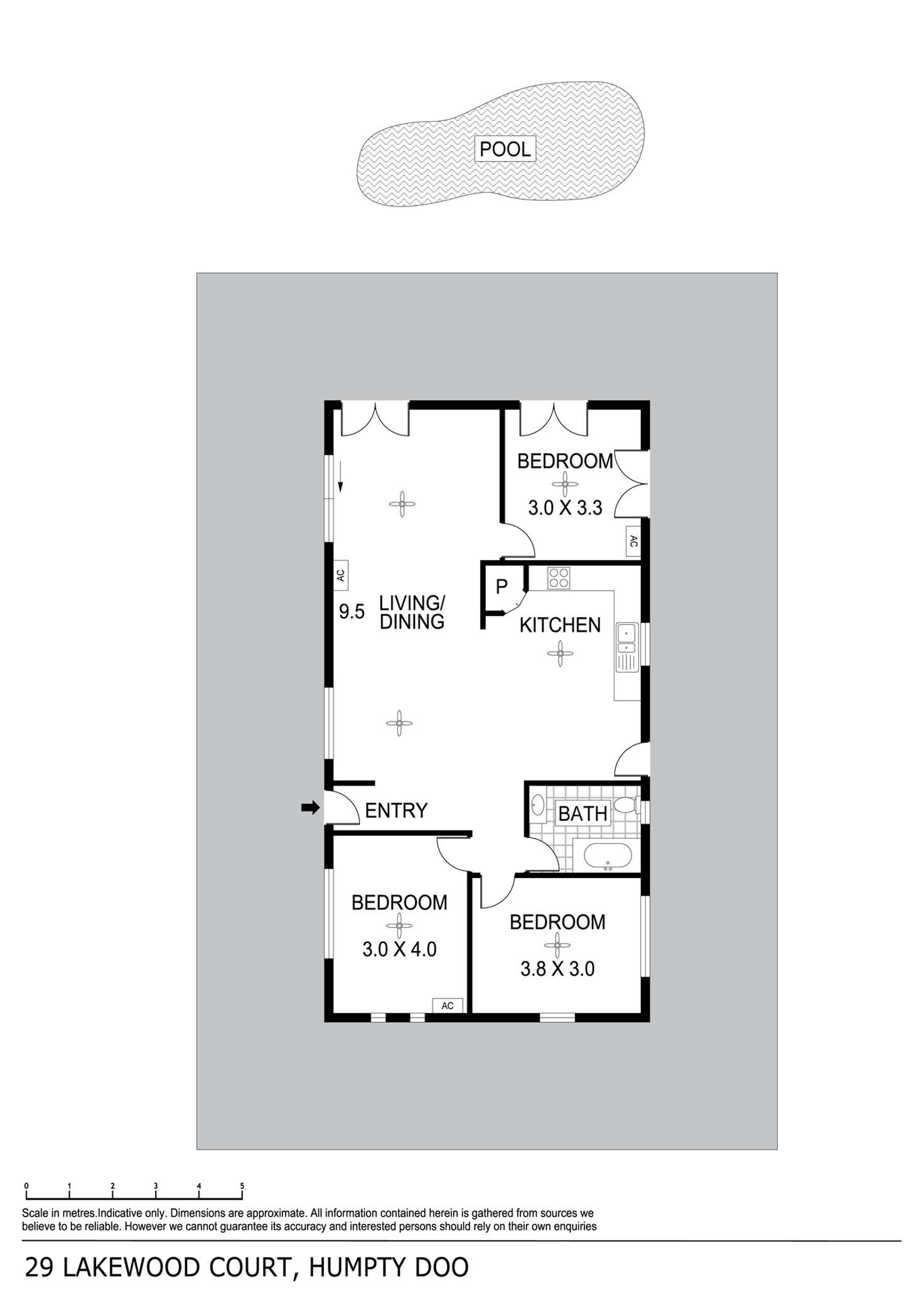 Floorplan of Homely house listing, 29 Lakewood Court, Humpty Doo NT 836