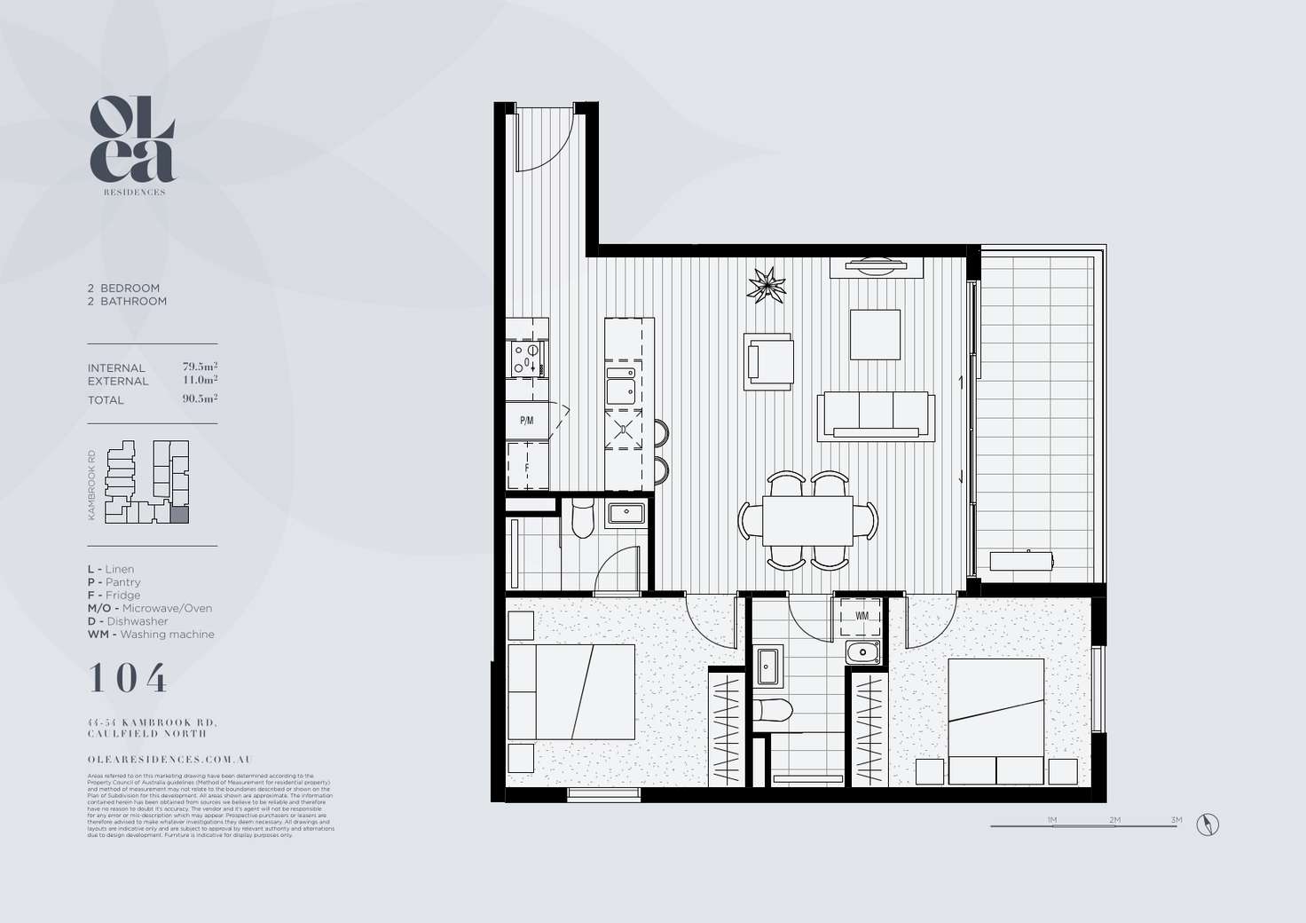 Floorplan of Homely apartment listing, 104/44-54 kambrook road, Caulfield North VIC 3161