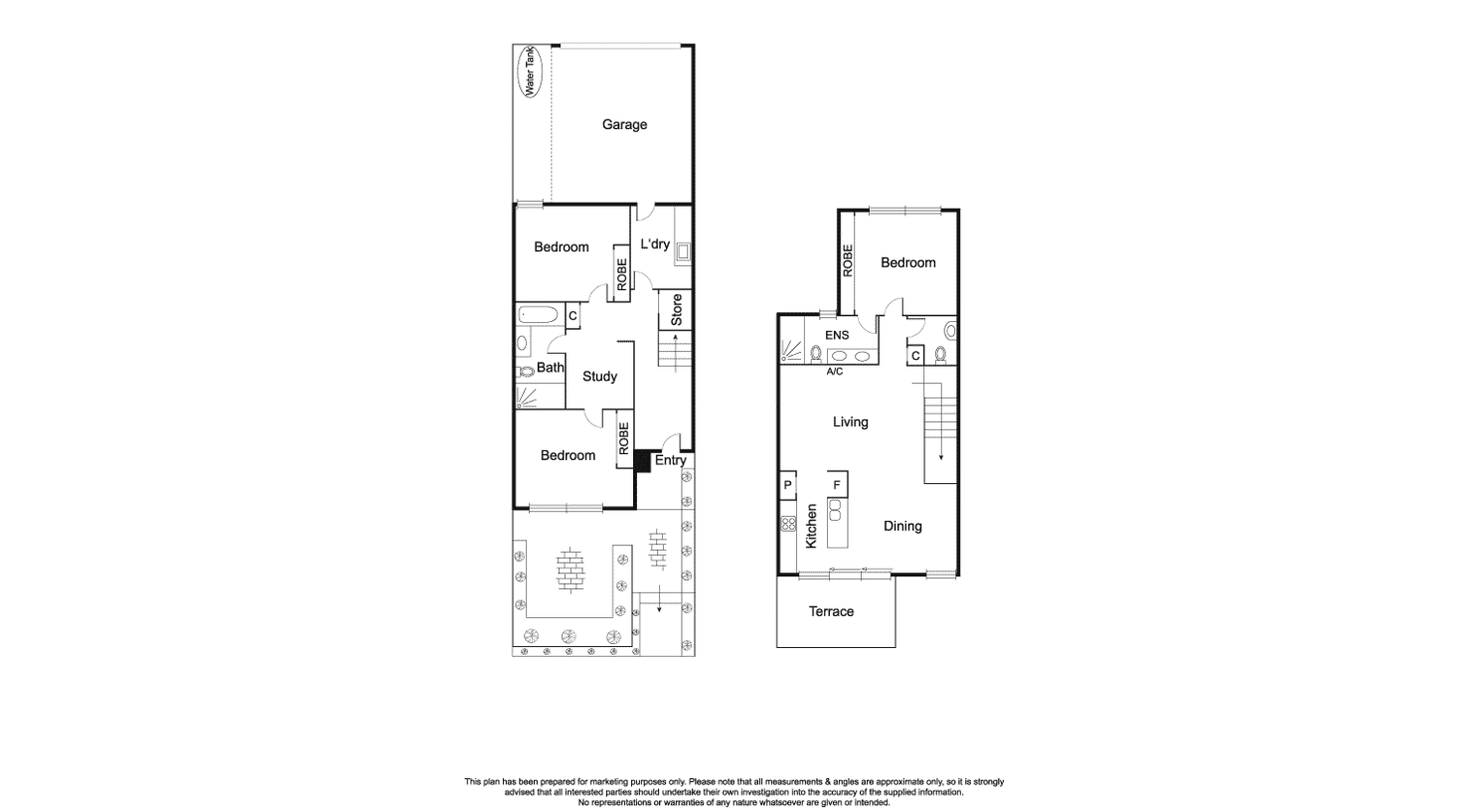 Floorplan of Homely townhouse listing, 122 Oak Avenue, Mentone VIC 3194