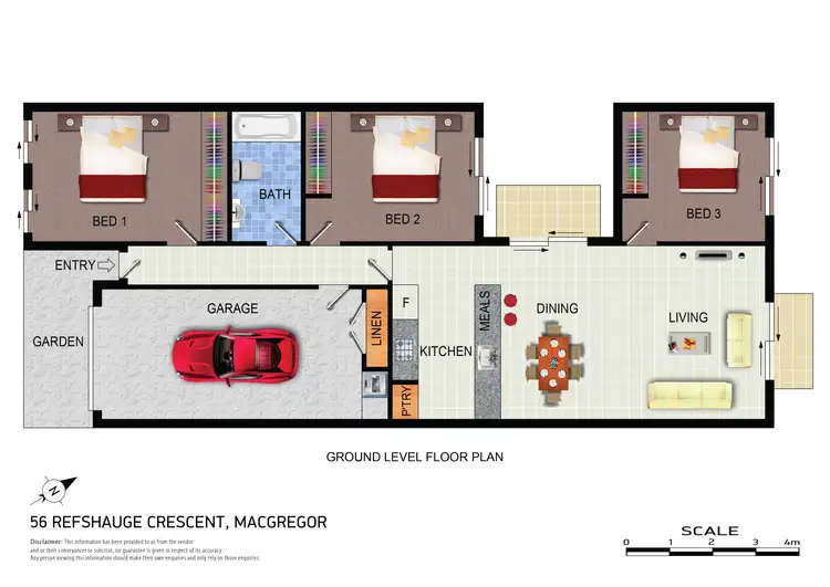 Floorplan of Homely house listing, 56 Refshauge Crescent, Macgregor ACT 2615