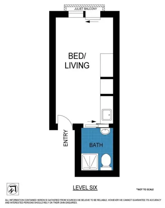 Floorplan of Homely apartment listing, 65/546 Flinders Street, Melbourne VIC 3000