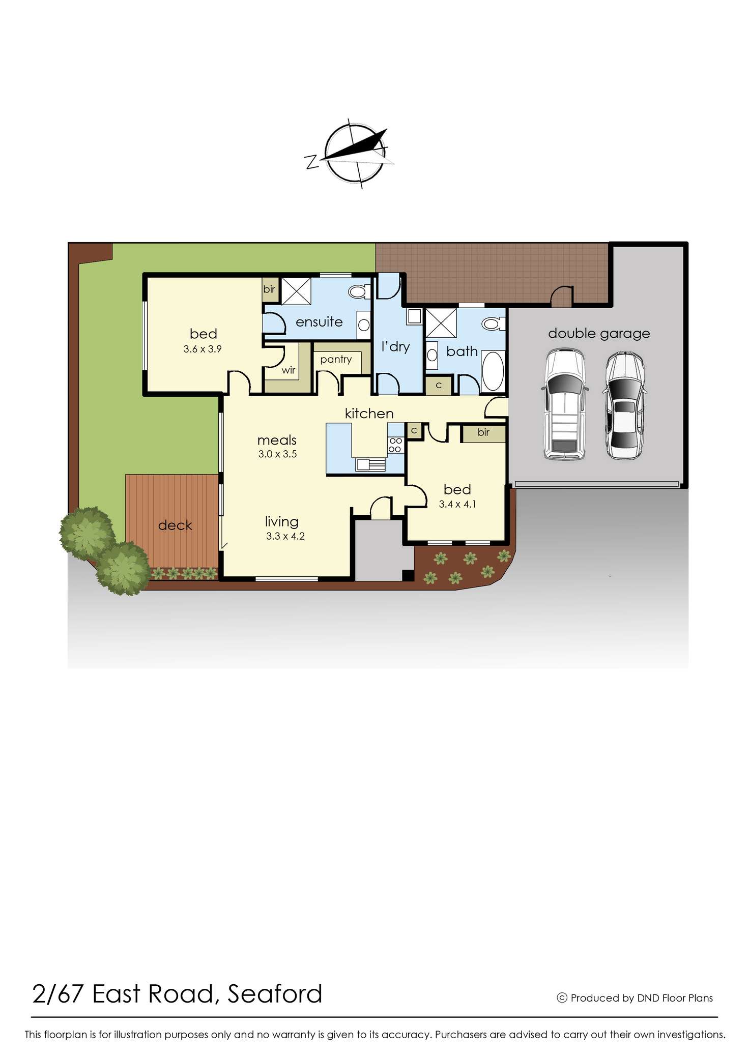 Floorplan of Homely unit listing, 2/67 East Road, Seaford VIC 3198