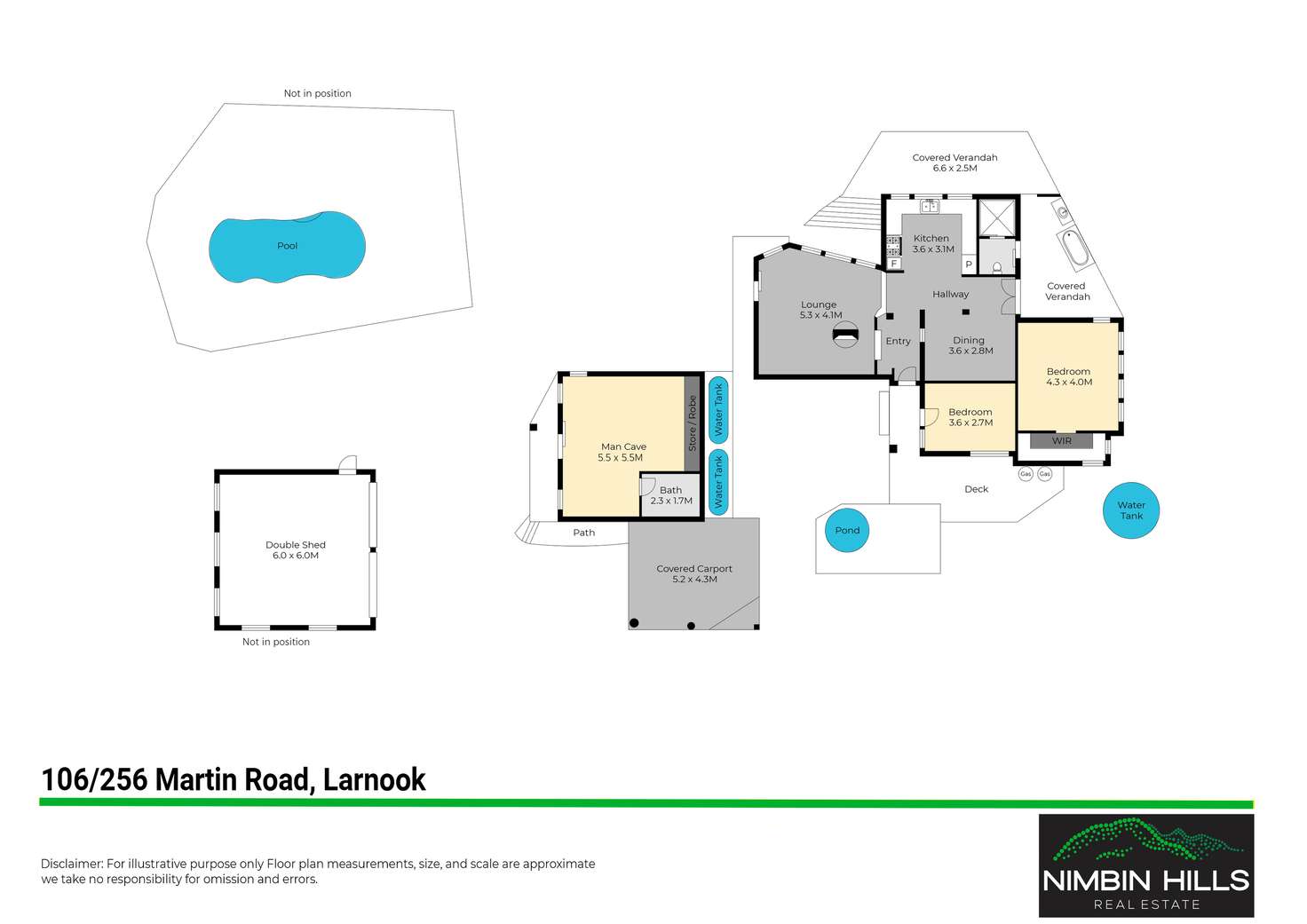Floorplan of Homely house listing, 106/265 Martin Road, Larnook NSW 2480