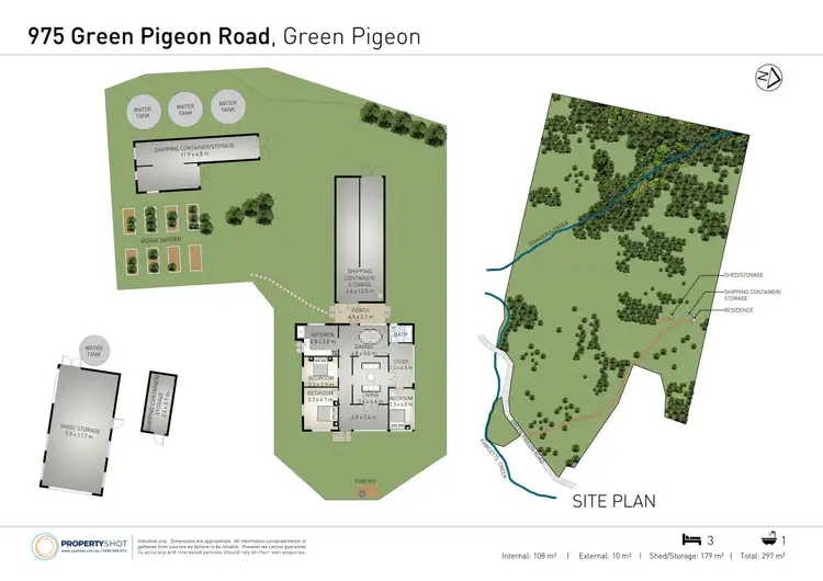 Floorplan of Homely rural property listing, 975 Green Pigeon Road, Green Pigeon Via, Kyogle NSW 2474