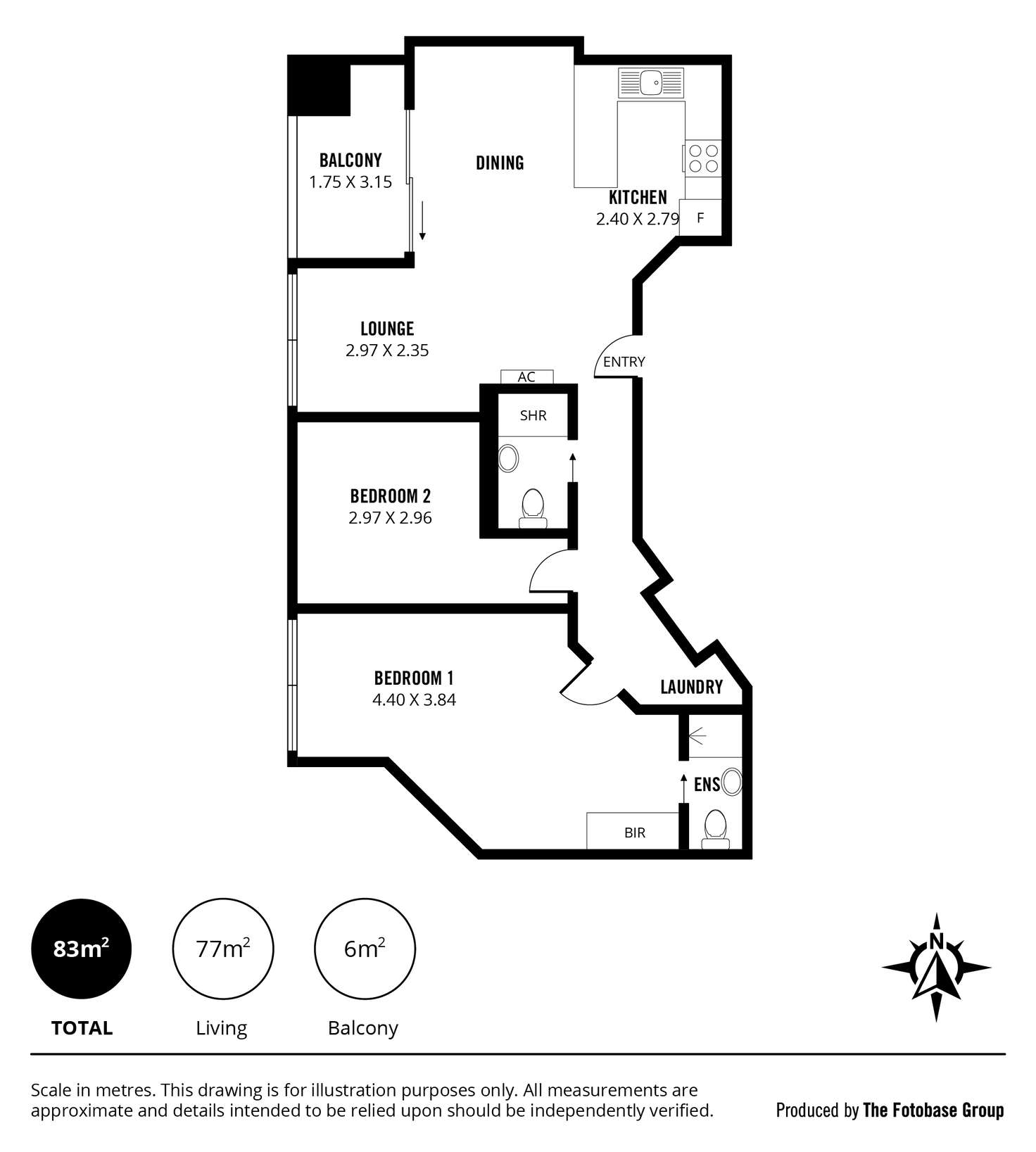 Floorplan of Homely apartment listing, 61/65 King William Street, Adelaide SA 5000