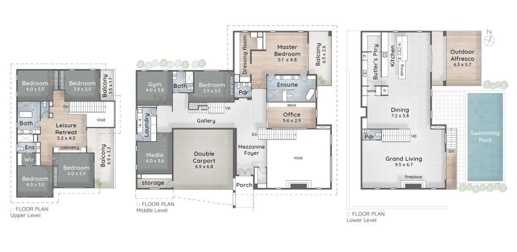 Floorplan of Homely acreageSemiRural listing, 189-207 The Panorama, Tallai QLD 4213