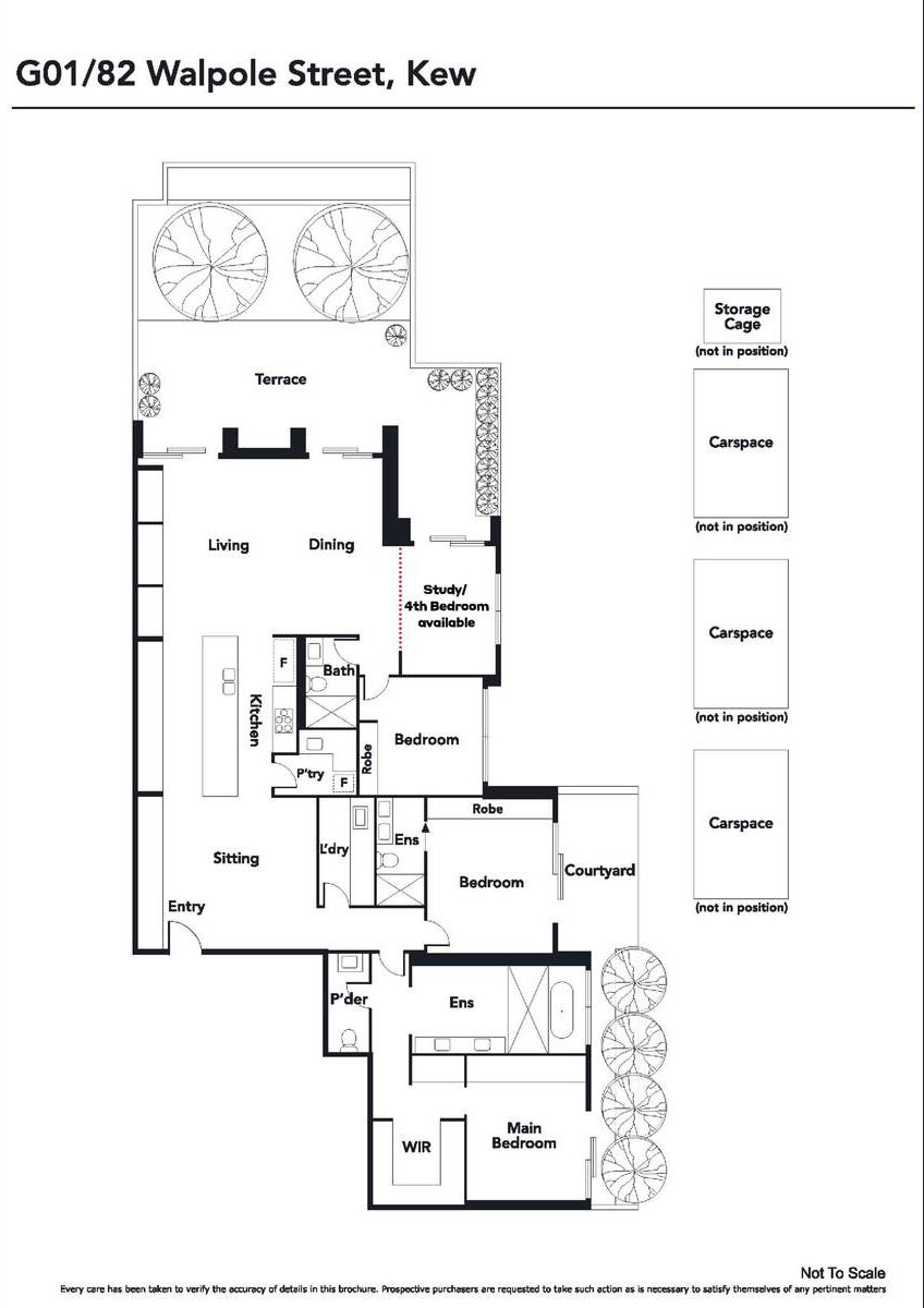 Floorplan of Homely apartment listing, g01/82 Walpole Street, Kew VIC 3101