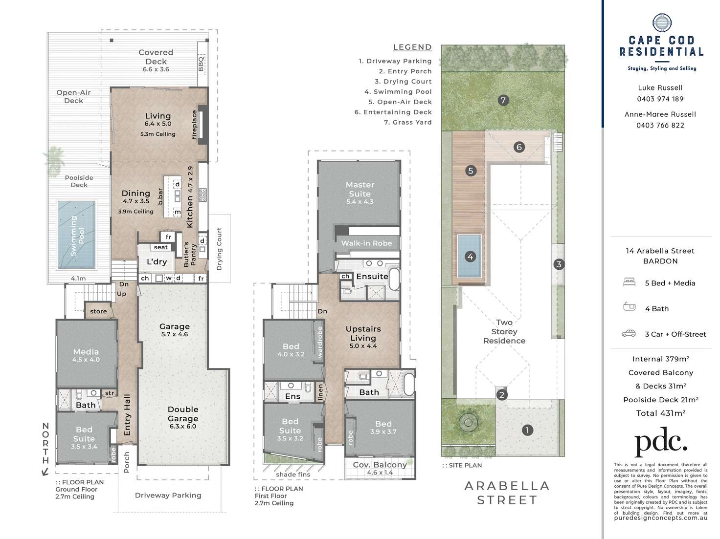 Floorplan of Homely house listing, 14 Arabella Street, Bardon QLD 4065