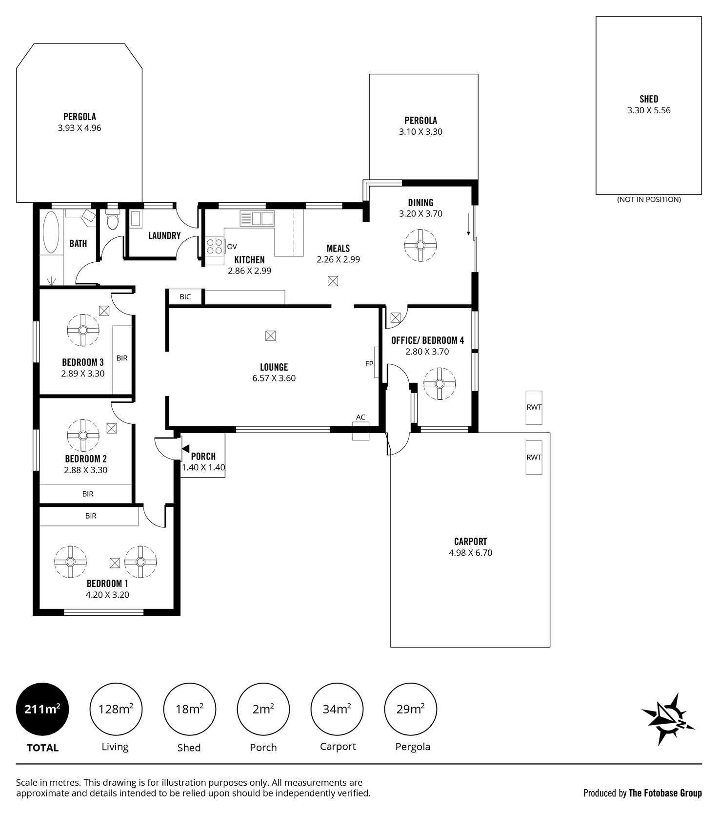 Floorplan of Homely house listing, 7 Amanda Way, Morphett Vale SA 5162