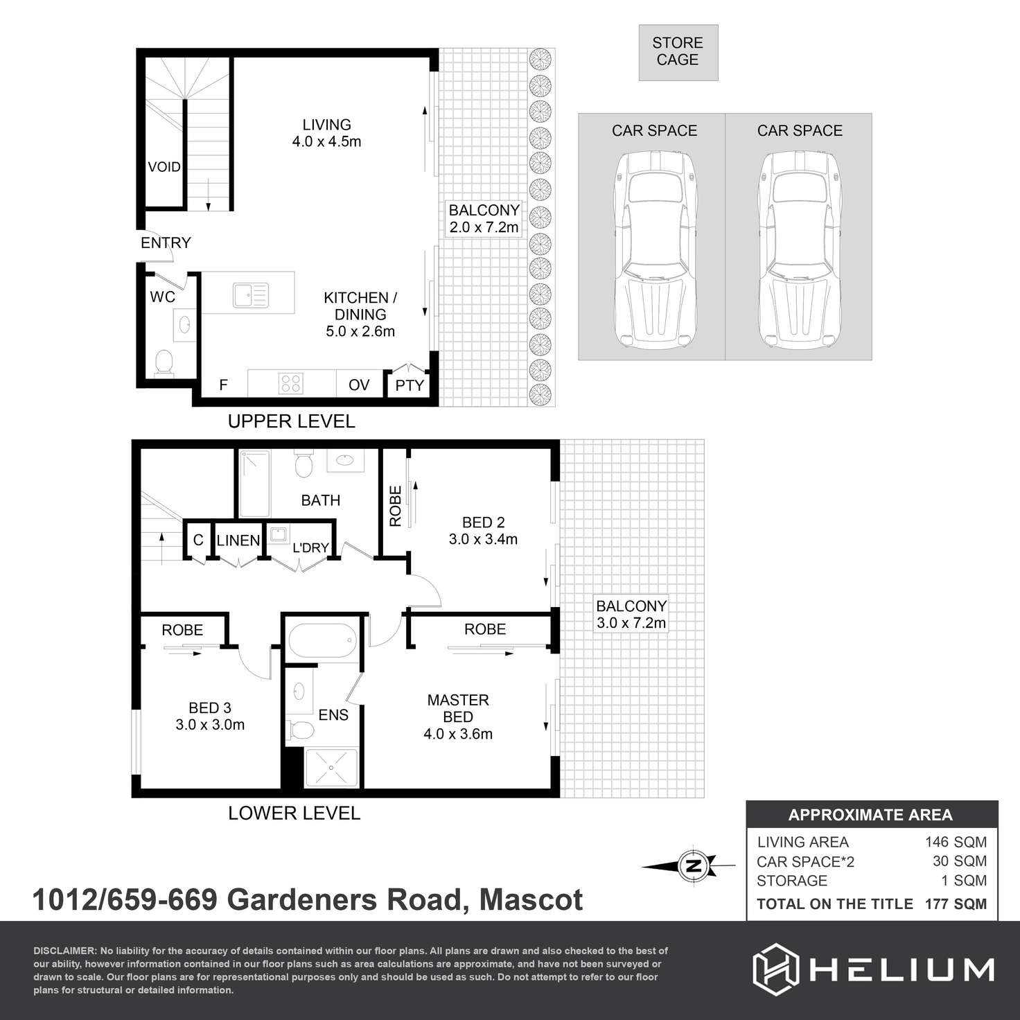 Floorplan of Homely apartment listing, 1012/669 Gardeners Road, Mascot NSW 2020