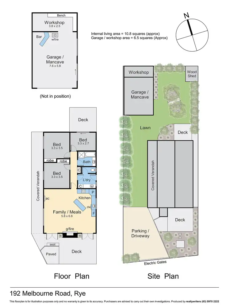 Floorplan of Homely house listing, 192 Melbourne Road, Rye VIC 3941