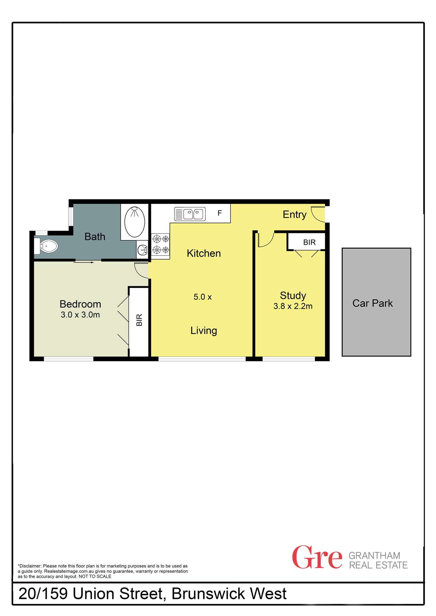 Floorplan of Homely apartment listing, 20/159 Union Street, Brunswick West VIC 3055