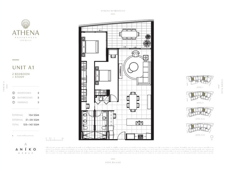 Floorplan of Homely apartment listing, Ground Floor/6-8 Sickle Ave, Hope Island QLD 4212