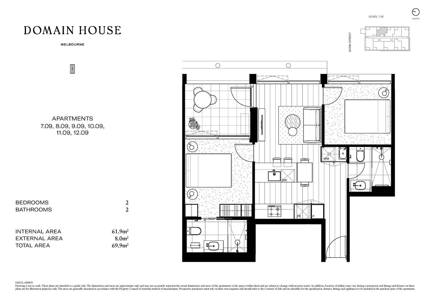 Floorplan of Homely apartment listing, 1109/41 Bank Street, South Melbourne VIC 3205