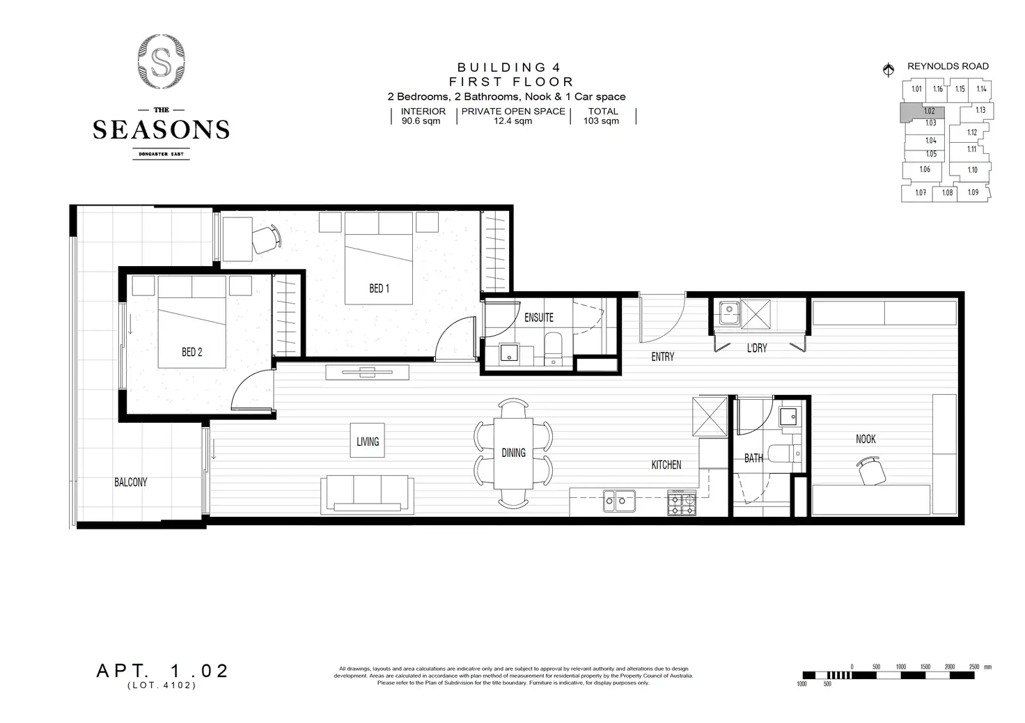 Leased Apartment 102/180 Reynolds Road, Doncaster East VIC 3109 Dec
