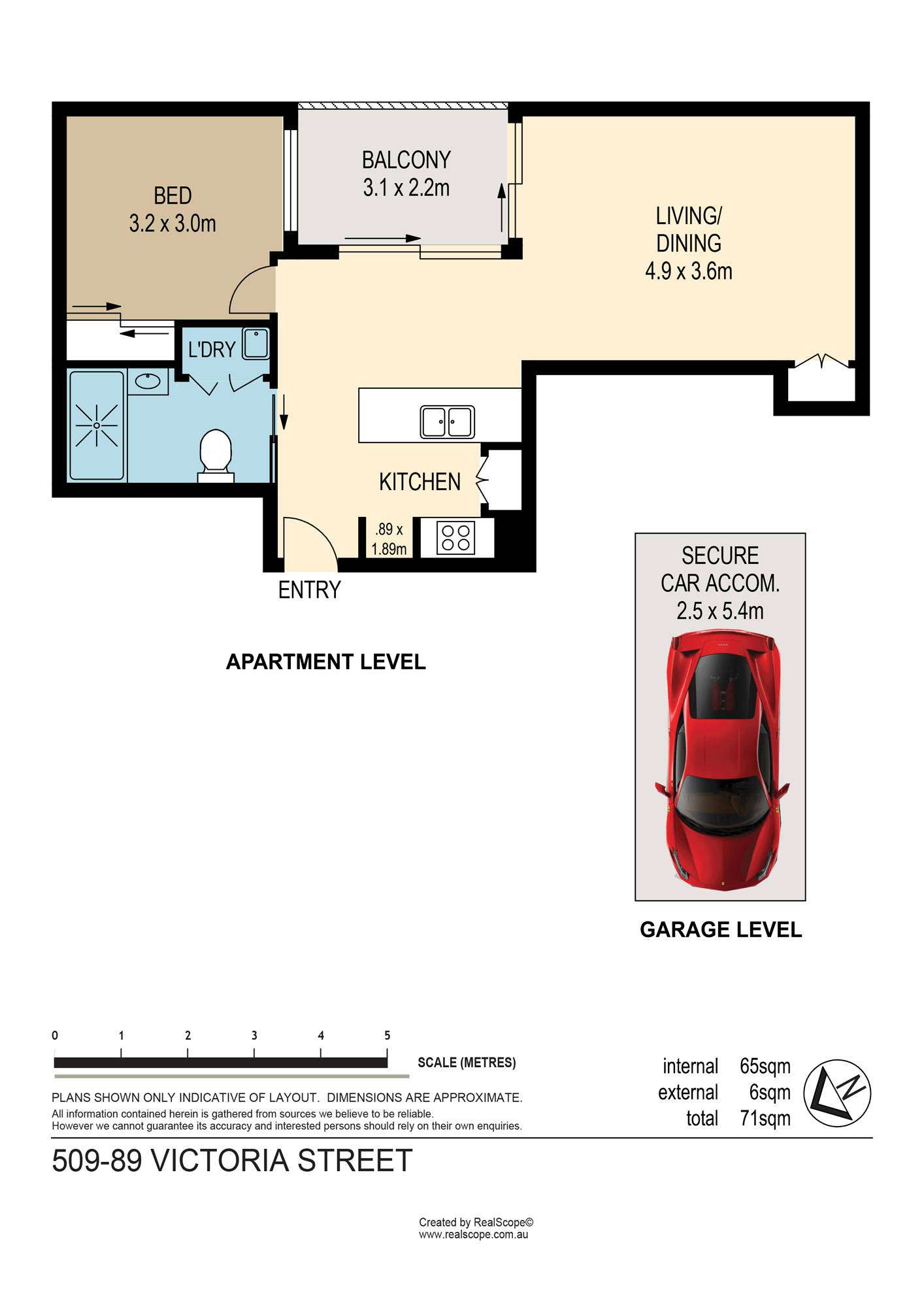 Floorplan of Homely unit listing, 509/89 Victoria Street, West End QLD 4101