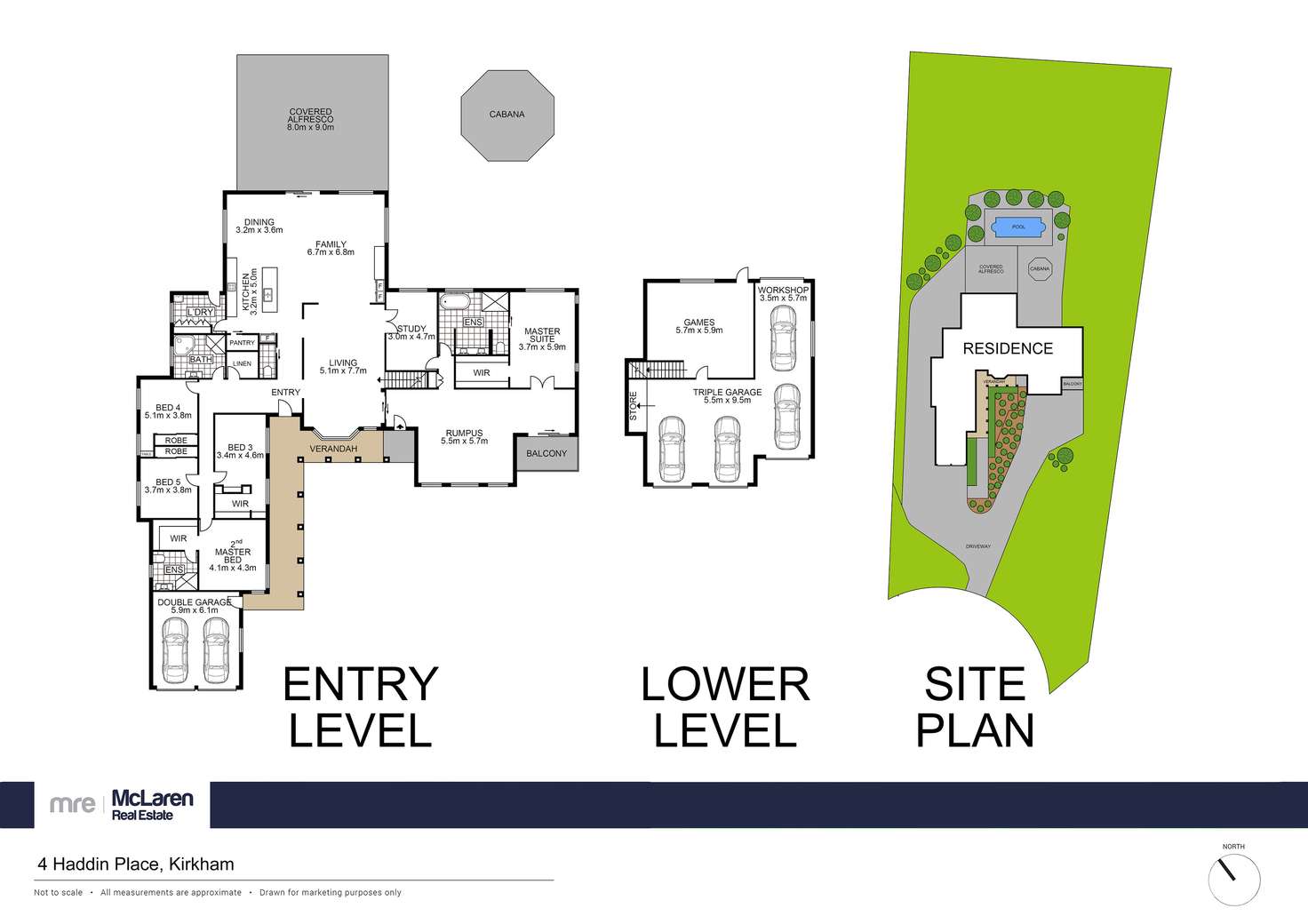 Floorplan of Homely house listing, 4 Haddin Place, Kirkham NSW 2570