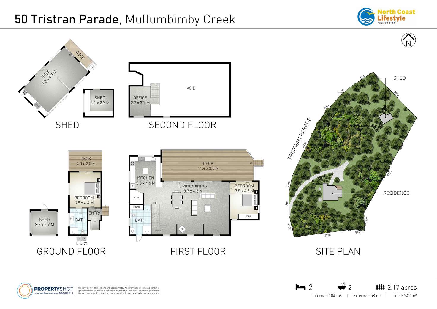 Floorplan of Homely acreageSemiRural listing, 50 Tristran Parade, Mullumbimby Creek NSW 2482