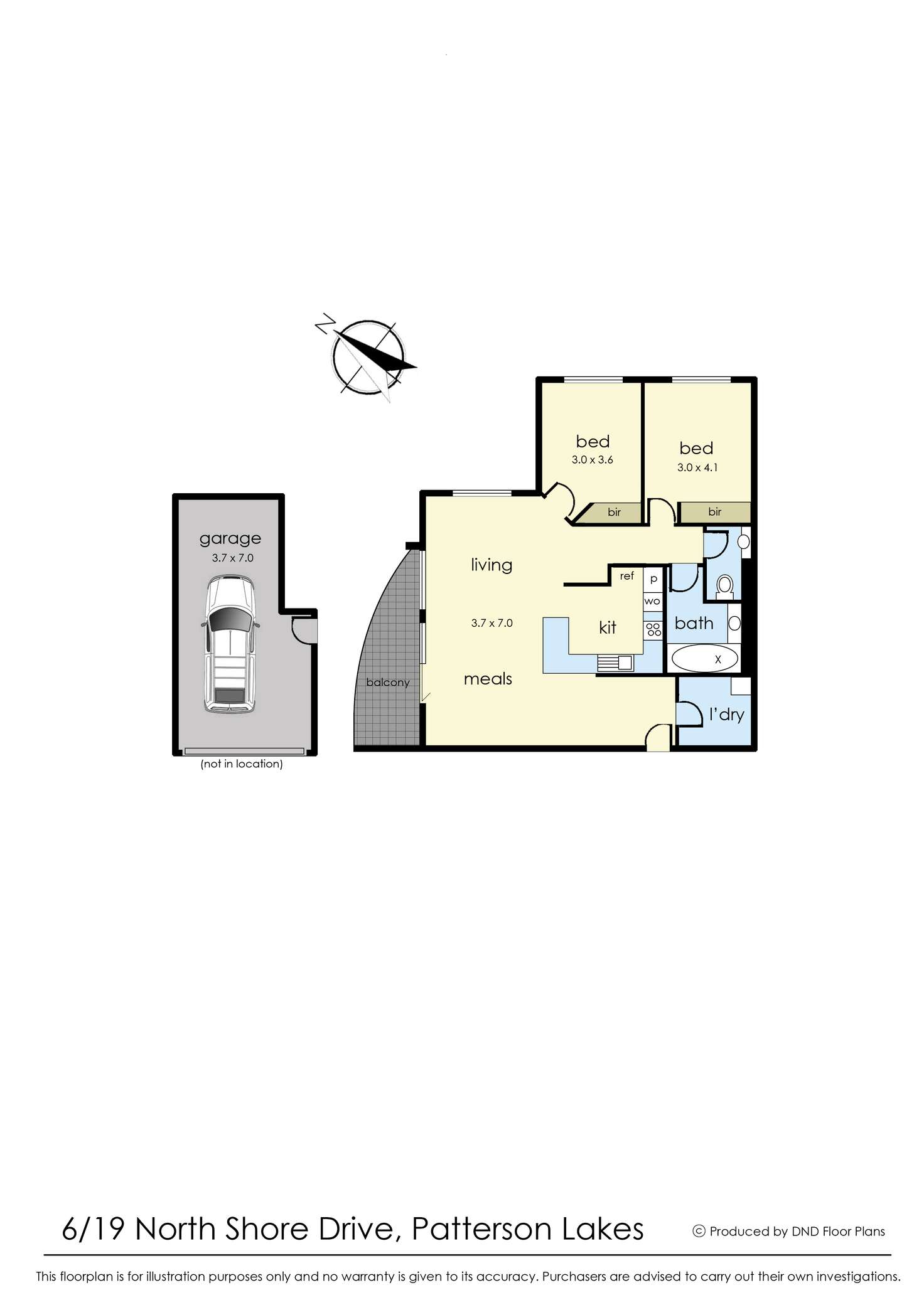 Floorplan of Homely apartment listing, 6/19 Northshore Drive, Patterson Lakes VIC 3197