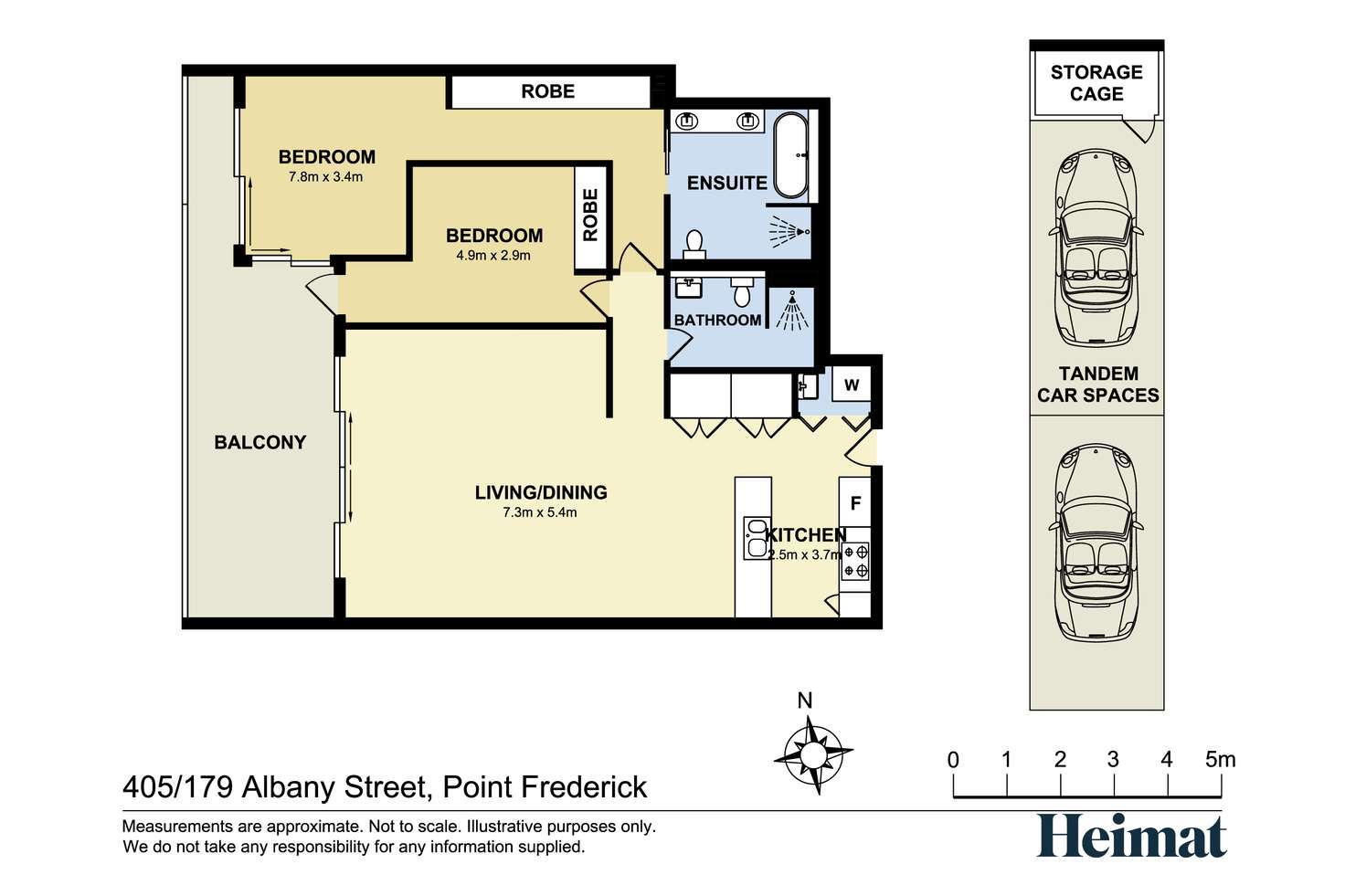 Floorplan of Homely apartment listing, 405/179 Albany Street, Point Frederick NSW 2250