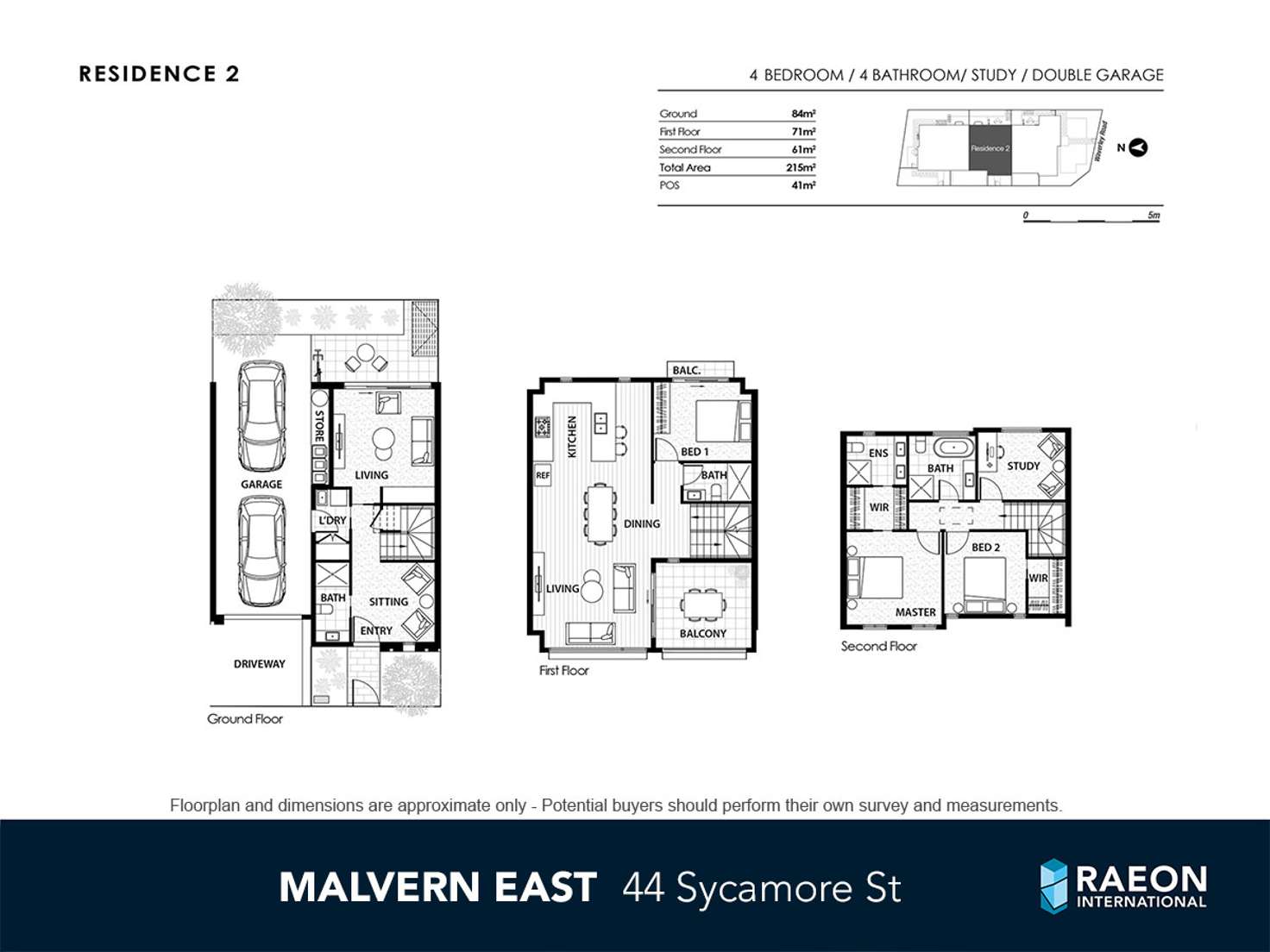 Floorplan of Homely townhouse listing, 44 Sycamore Street, Malvern East VIC 3145
