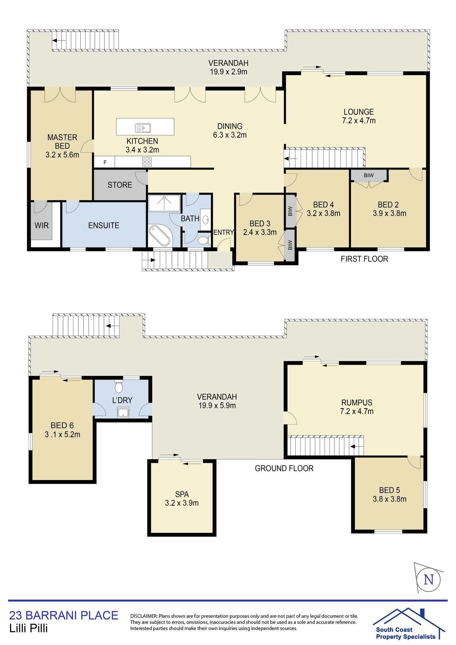 Floorplan of Homely house listing, 23 BARRANI PLACE, Lilli Pilli NSW 2536