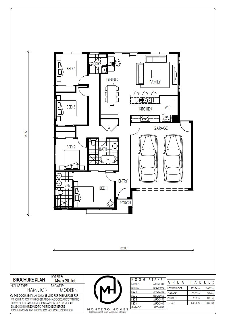 Floorplan of Homely house listing, 307 Southerly Drive, Mernda VIC 3754