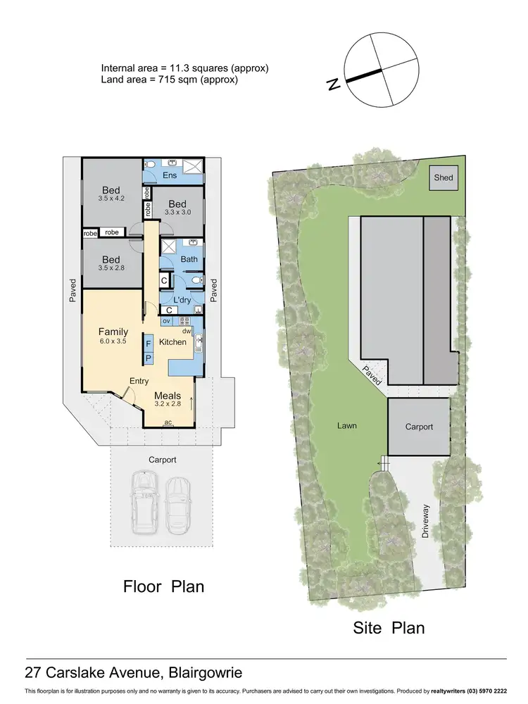 Floorplan of Homely house listing, 27 Carslake Avenue, Blairgowrie VIC 3942