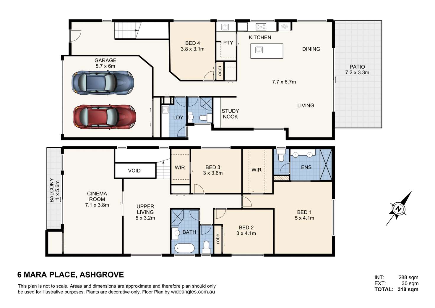 Floorplan of Homely house listing, 6 Mara Place, Ashgrove QLD 4060