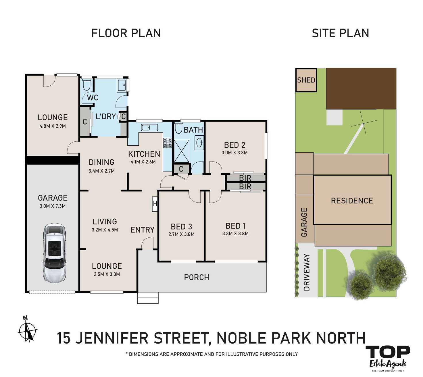 Floorplan of Homely house listing, 15 Jennifer Street, Noble Park North VIC 3174