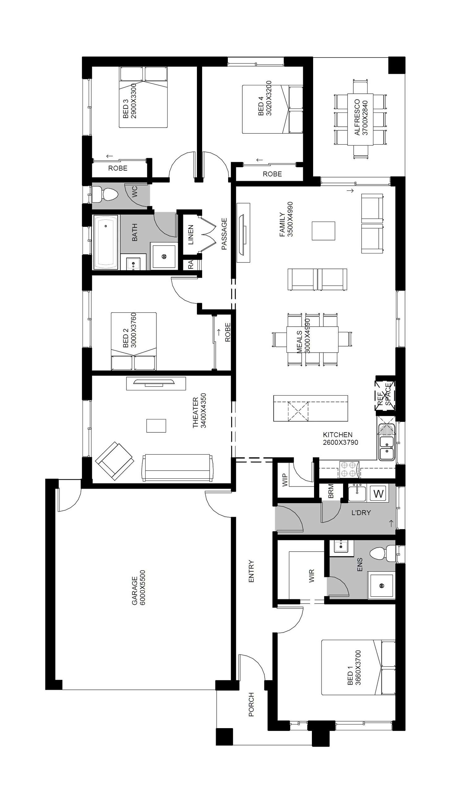 Floorplan of Homely house listing, Lot 7004 Ipswich Avenue (Harpley), Werribee VIC 3030