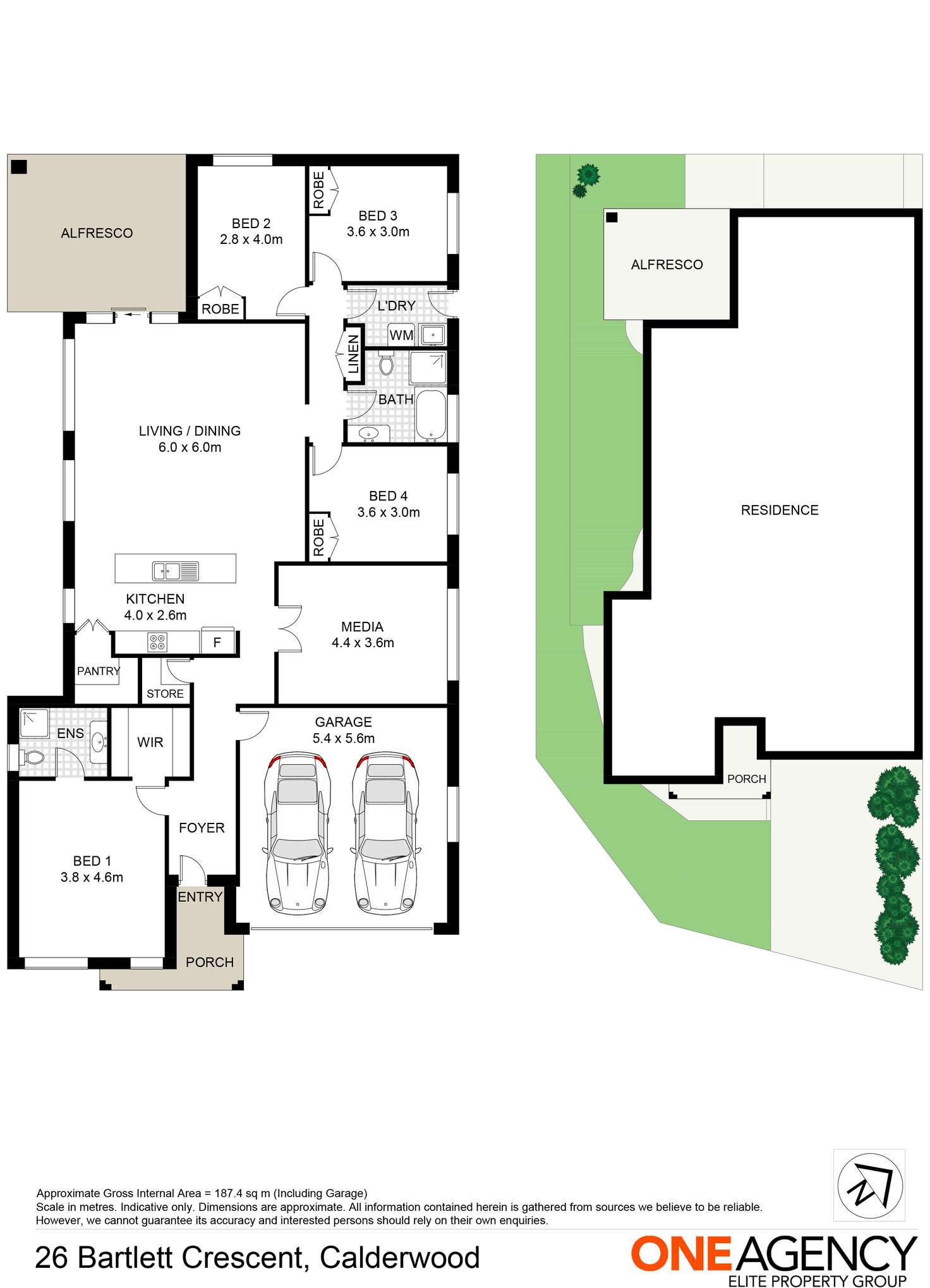 Floorplan of Homely house listing, 26 Bartlett Crescent, Calderwood NSW 2527