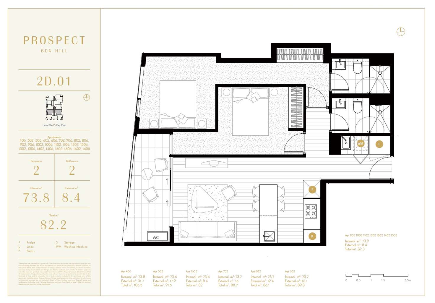 Floorplan of Homely apartment listing, 502/9-11 Prospect St, Box Hill VIC 3128