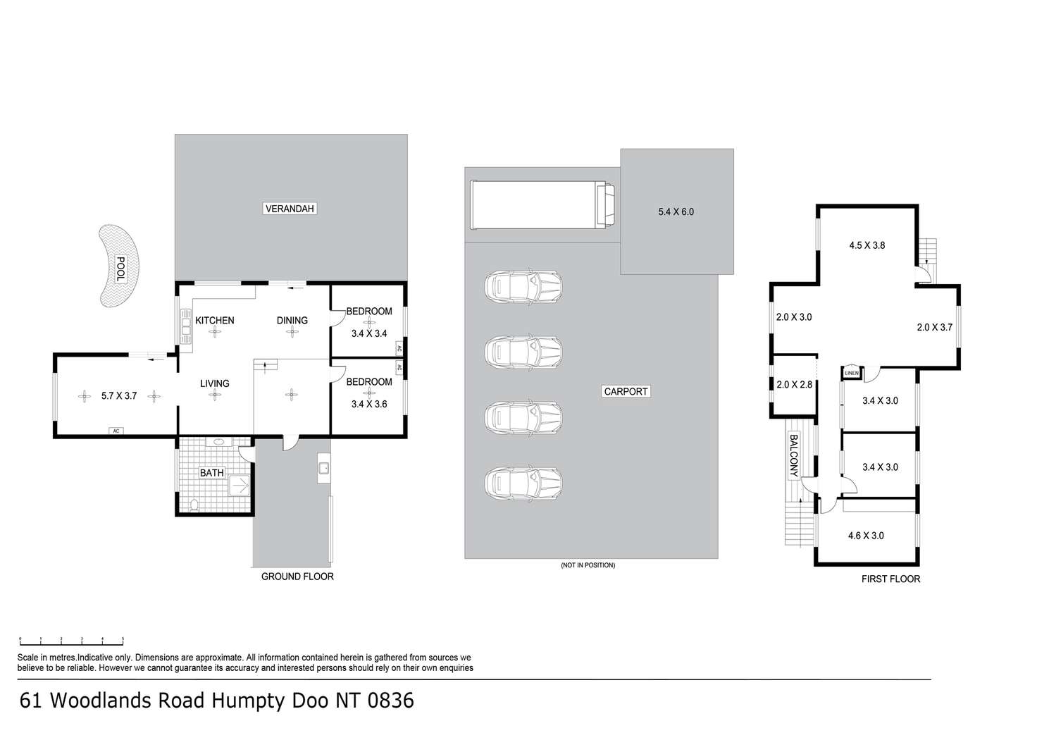 Floorplan of Homely house listing, 61 Woodlands Road, Humpty Doo NT 836