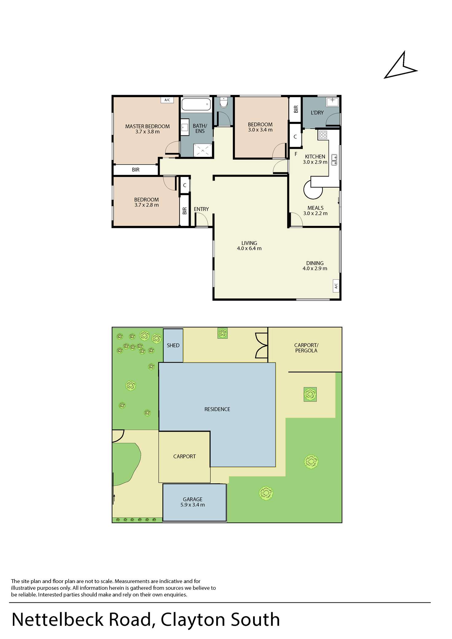 Floorplan of Homely house listing, - Nettelbeck Road, Clayton South VIC 3169