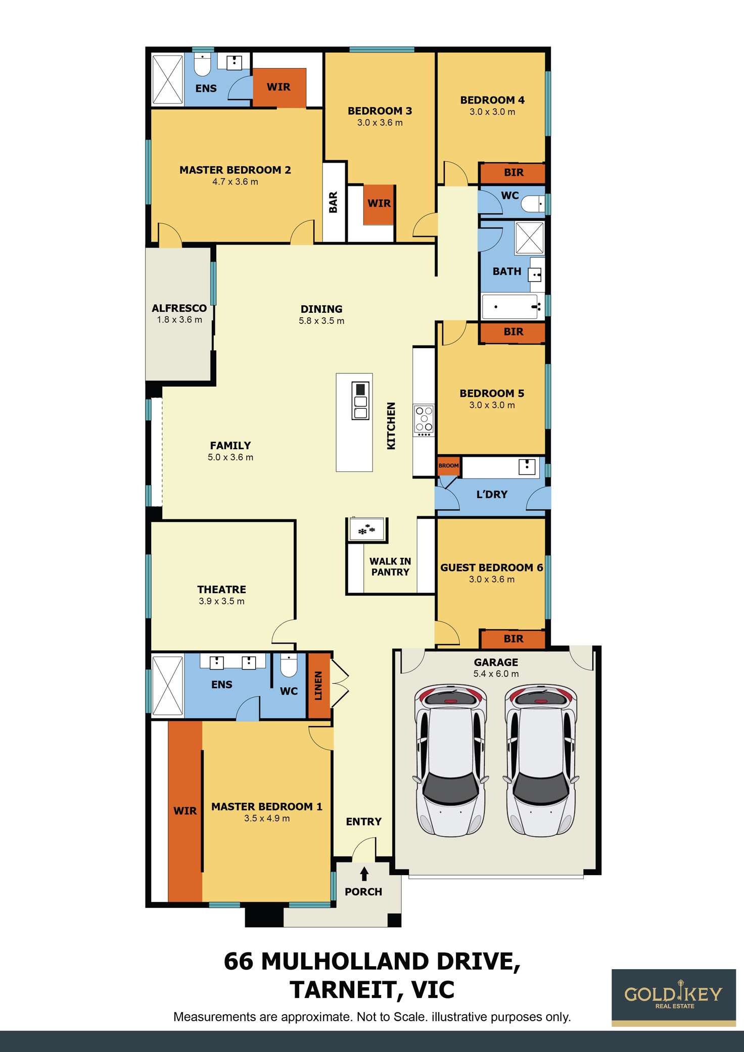 Floorplan of Homely house listing, 66 Mulholland Drive, Tarneit VIC 3029