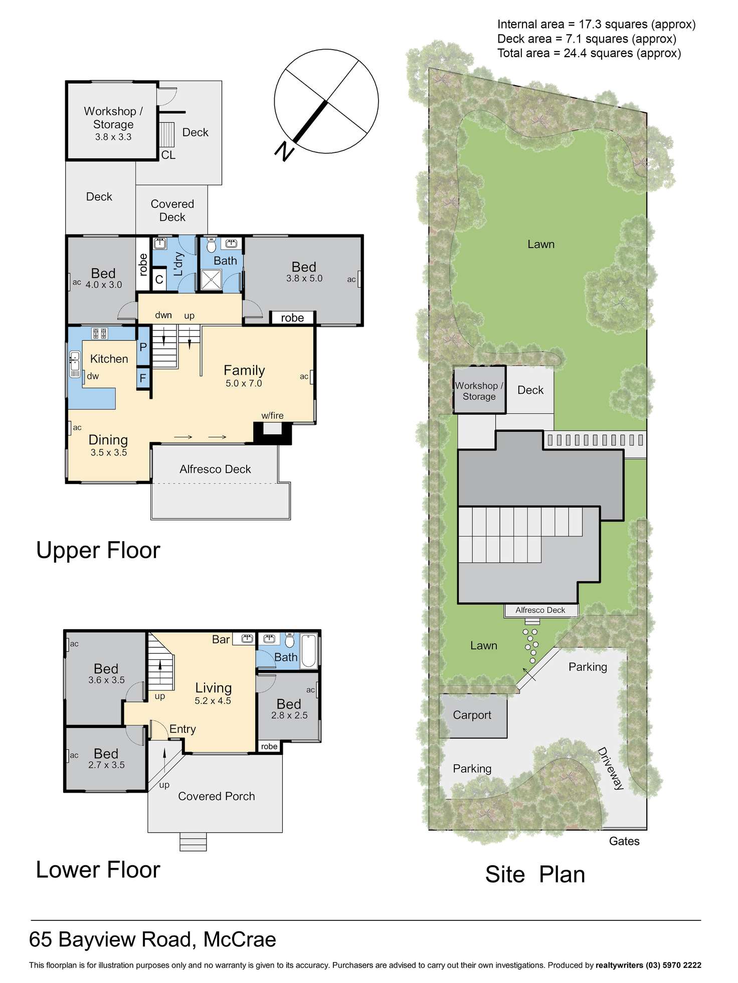 Floorplan of Homely house listing, 65 Bayview Road, Mccrae VIC 3938