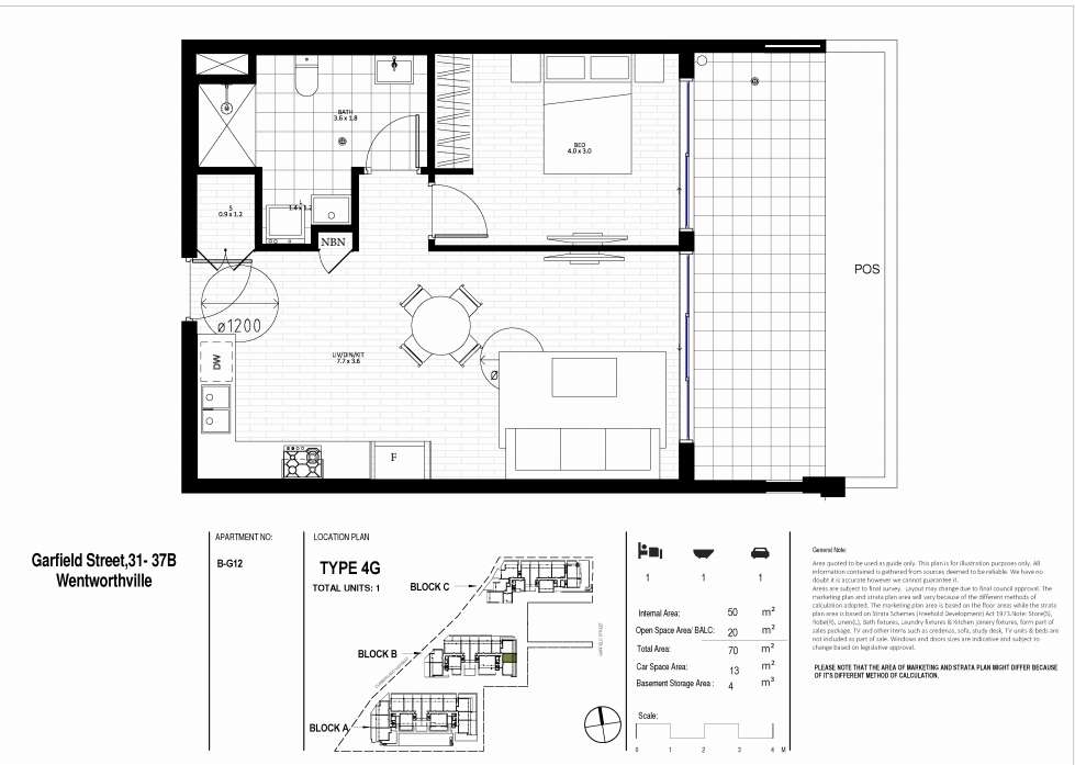 Floorplan of Homely apartment listing, G12/31B Garfield Street, Wentworthville NSW 2145