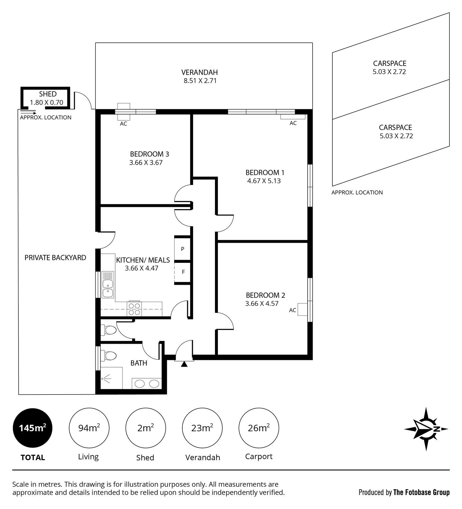 Floorplan of Homely unit listing, 3/2 Davenport Terrace, Seacliff Park SA 5049