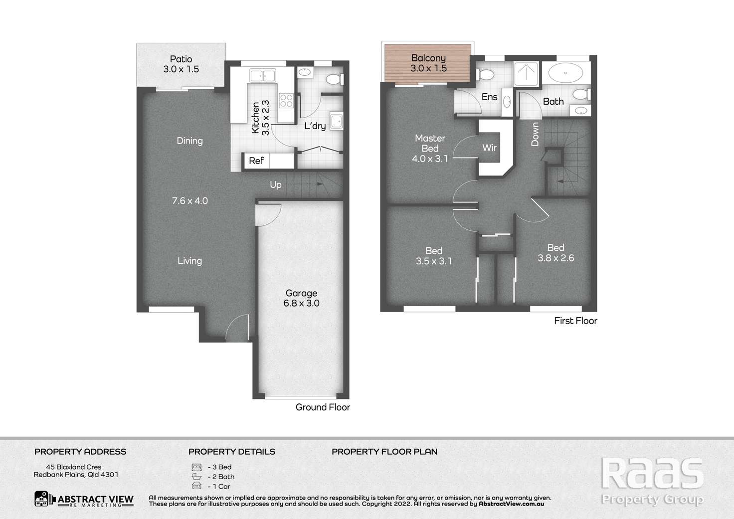 Floorplan of Homely townhouse listing, 40/45 Blaxland Crescent, Redbank Plains QLD 4301