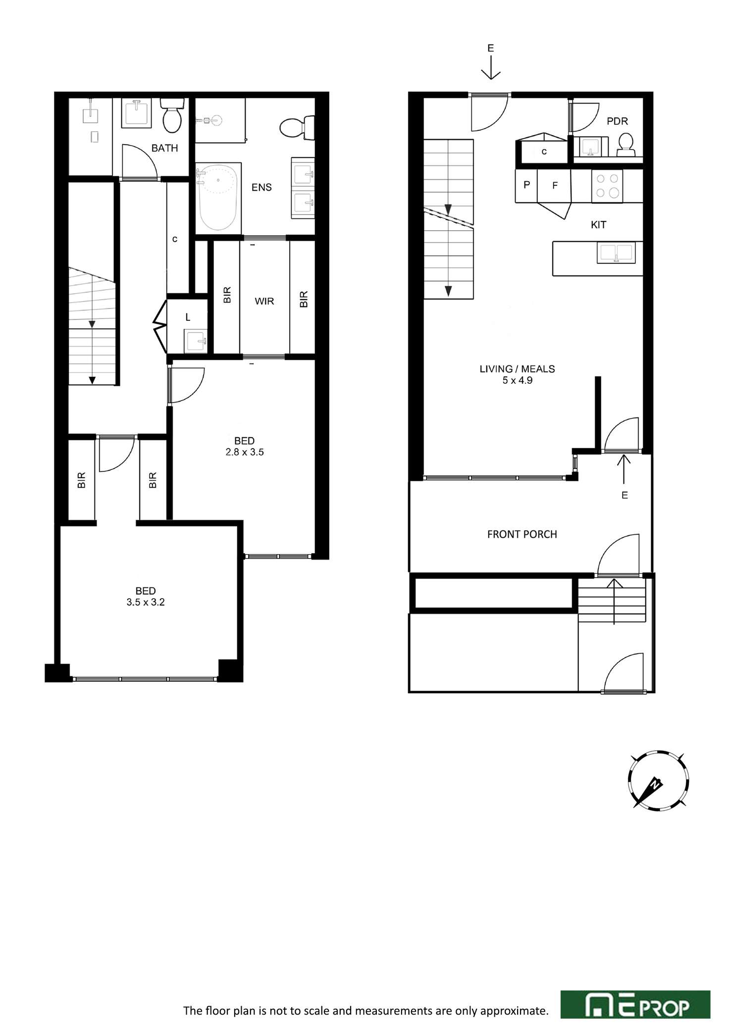 Floorplan of Homely townhouse listing, 8/2 Dalgety Street, Oakleigh VIC 3166